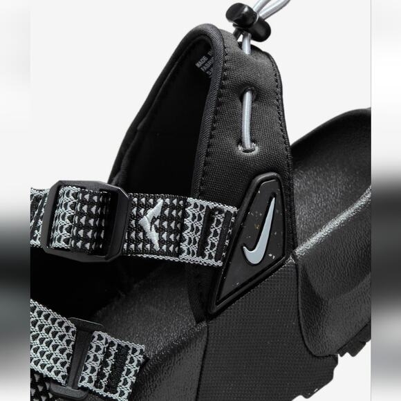 Nike Oneonta Men's Size 12 Sandals Black/Pure Platinum/Wolf Grey NWT - Picture 3 of 10